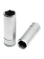 Soquete Estriado Longo em Pol com Encaixe de 1/2 Gedore