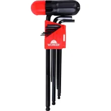 Jogo Chave Allen/Sextavado Interno Abaulada Milímetro Worker