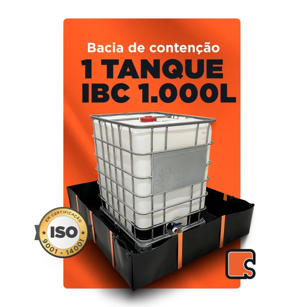 Bacia de Contenção em PEAD para 1 Tanque IBC de 1000L