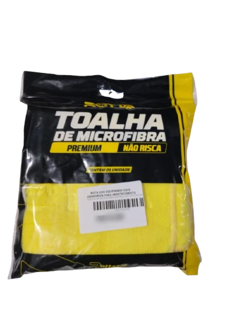 Toalha De Microfibra Amarela Para Polimento Premium