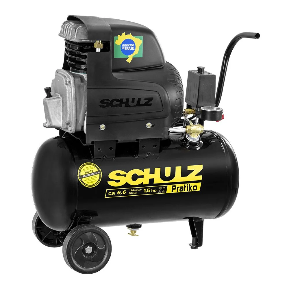 Motocompressor Schulz 6,6 de 1/5hp Pratiko Csi 20l