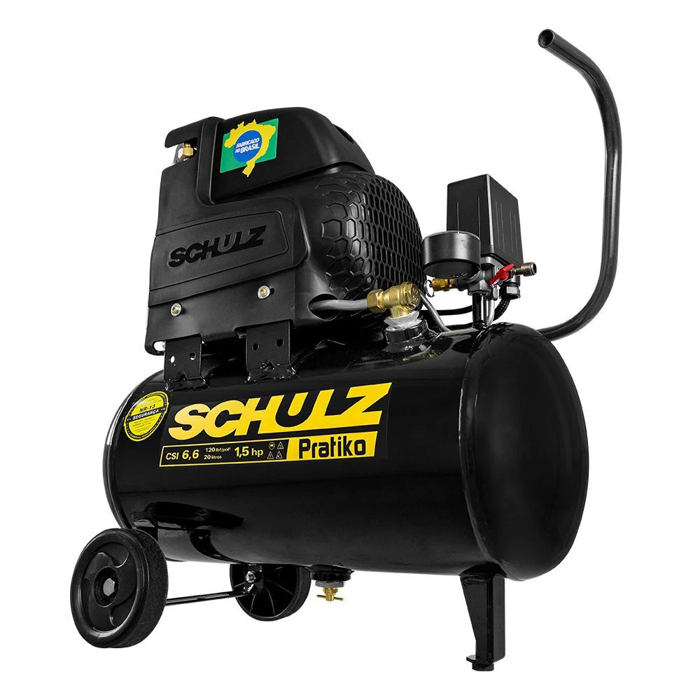 Motocompressor Schulz 6,6 de 1/5hp Pratiko Csi 20l