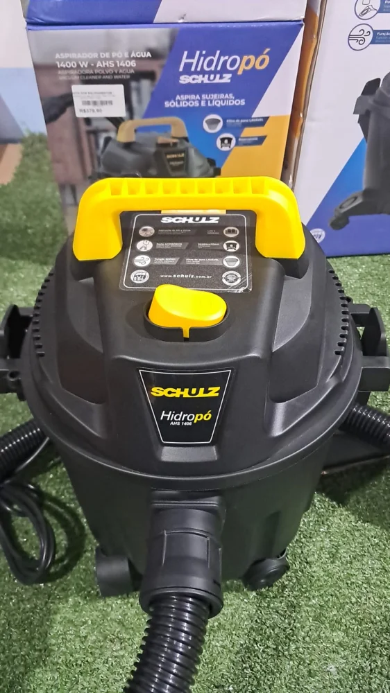 Aspirador De Sólidos E Líquidos 1400w - 6l - 127v - Schulz Preto