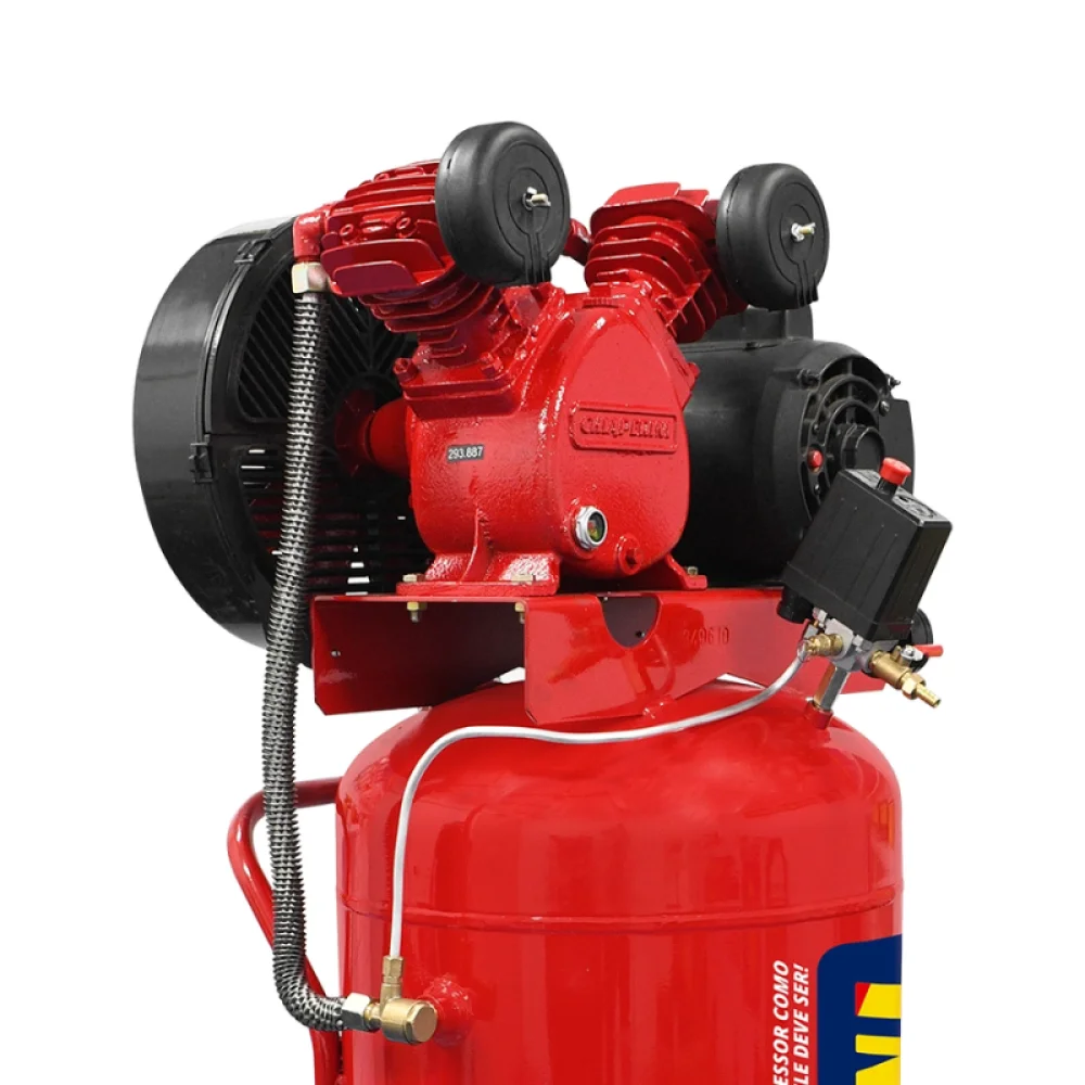 Compressor De Ar 10 Pcm 110 Litros - Chiaperini 10/110 RED Vertical