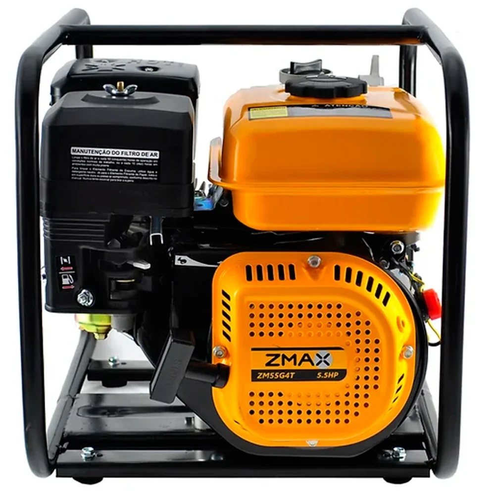 MOTOBOMBA AUTOESCORVANTE A GASOLINA 4T 2X2 POL. 7,0HP 212CC COM PARTIDA MANUAL - ZMAX-ZB20G
