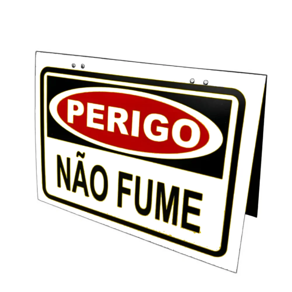 PLACA CAVALETE DUPLO NÃO FUME