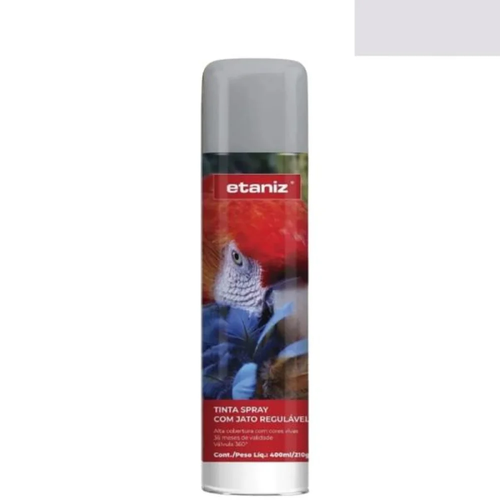 Tinta Spray Uso Geral Aluminio 400ml - Etaniz