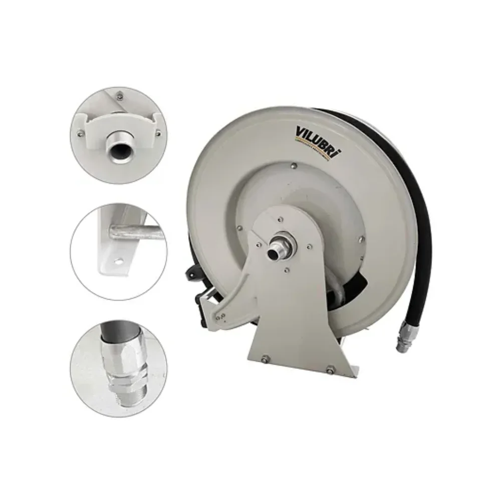 Carretel 1/2" Para  Mangueira Óleo Lubrificante 15m