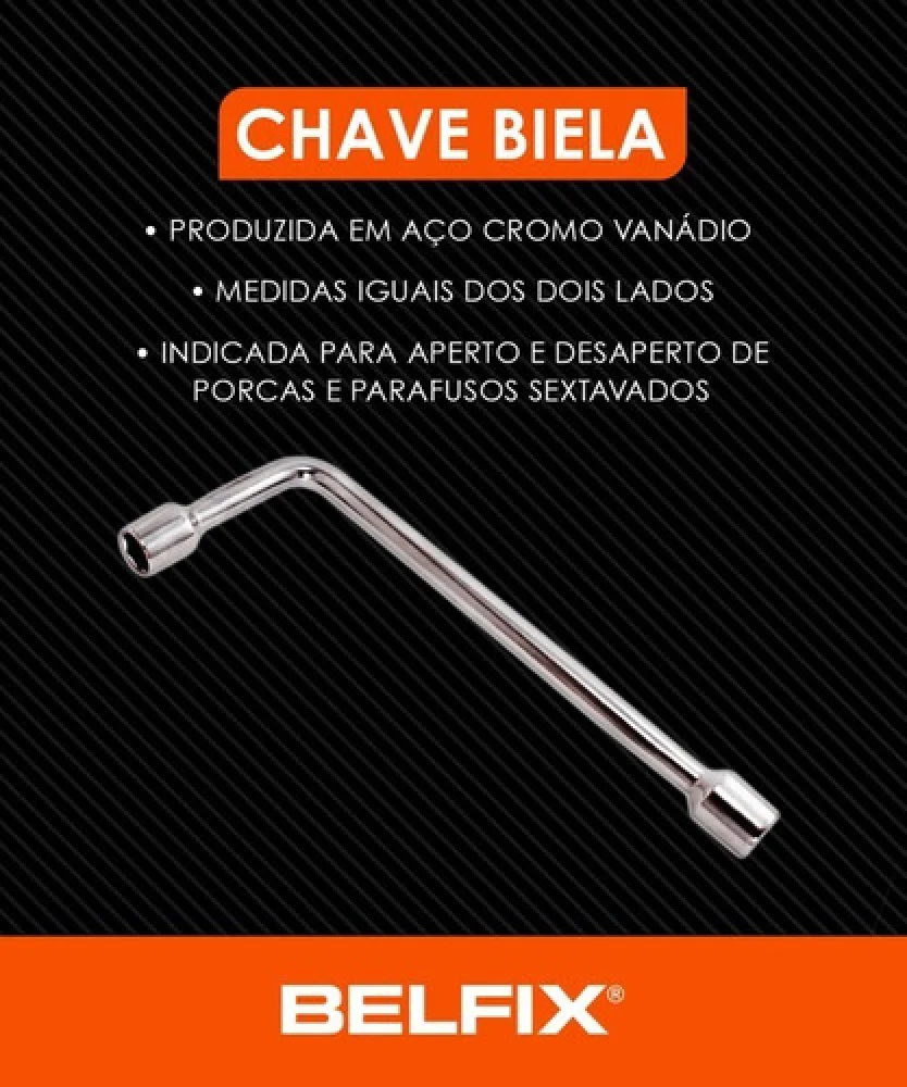 Chave Biela 10Mm Tipo L Aço Cromo Vanádio