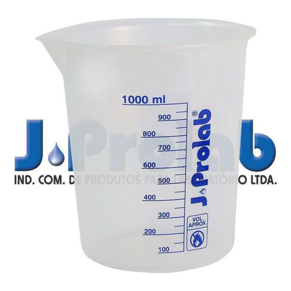 Copo de Becker em Polipropileno 1000 ML Graduado