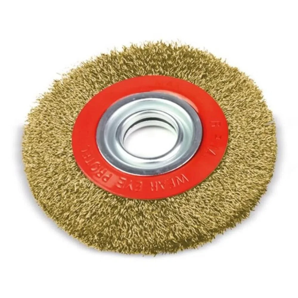 Escova Circular Esmeril 6" X 3/4 X 1/2 Aço Tnt