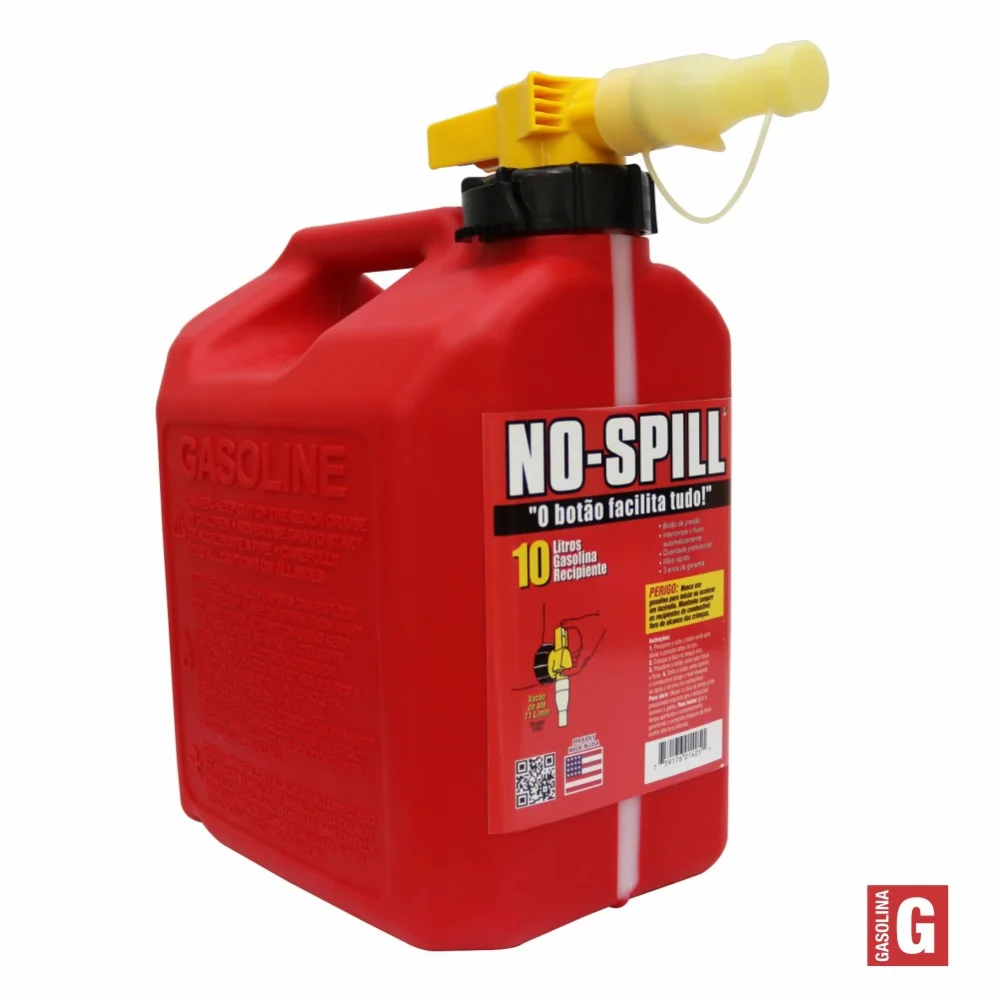 Galão de Abastecimento para Transferência Gasolina No-Spill 10L