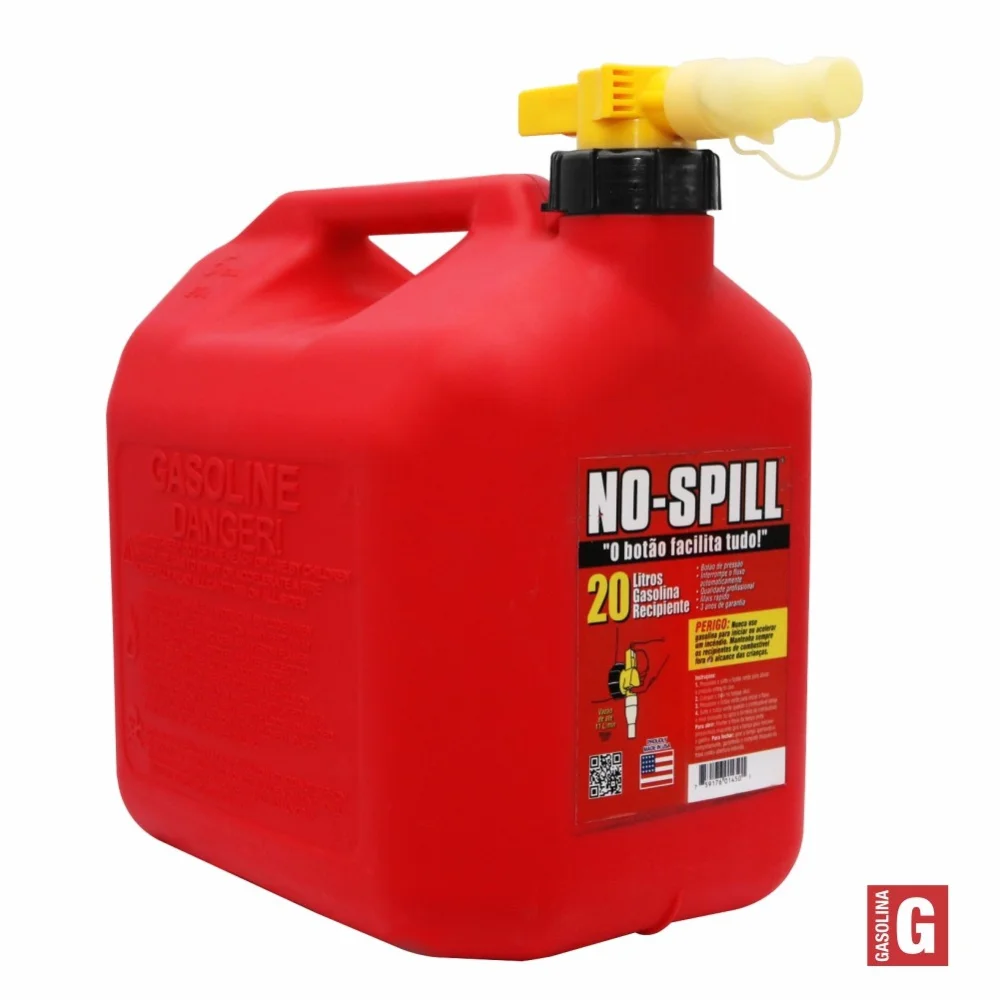 Galão de Abastecimento para Transferência Gasolina No-Spill 20L
