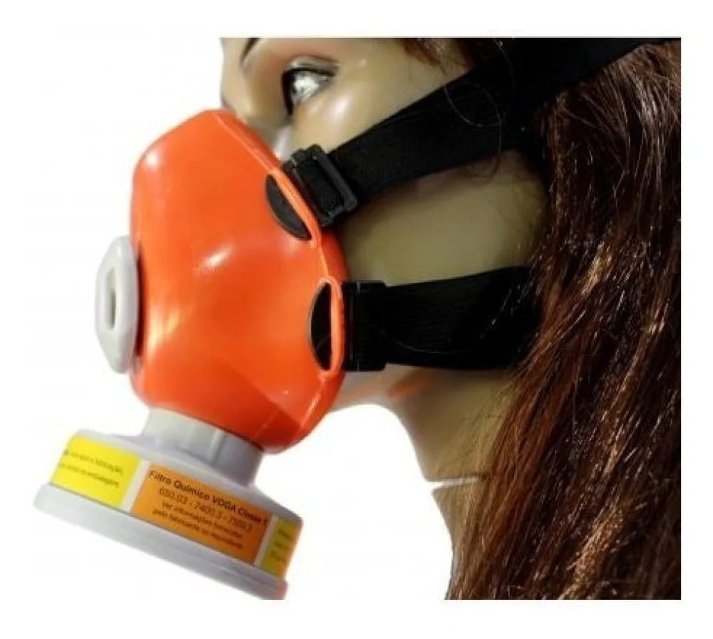 Mascara Respirador 1/4 C/ Filtro Cabelereira Produto Químico