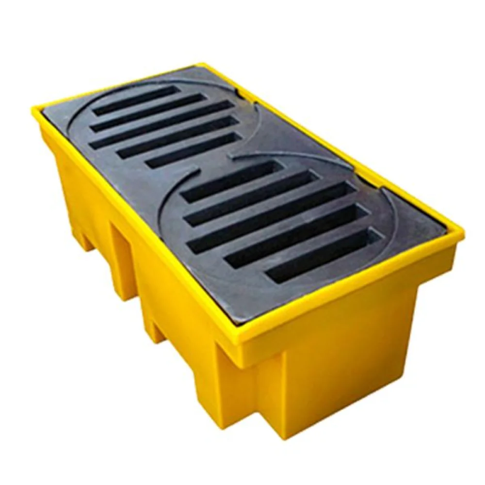 Pallet de Contenção de Vazamentos de 200L para 2 Tambores até 600Kg