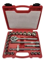 Jogo de soquete 1/2" Estriado 22 PÇS Jogo de soquete 1/2" Estriado 22 PÇS
