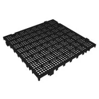Piso de Plástico ? 500X500Mm Preto Piso de Plástico ? 500X500Mm Preto