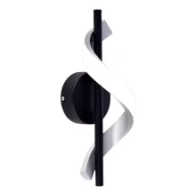 Arandela Led Espiral Preta 10W 4000K LA-601S Nitrolux