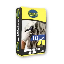 Argamassa ACIII 10 em 1 Cinza 20kg Multiuso Alta performance Siláqua