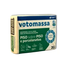 Argamassa Piso Sobre Piso Porcelanato Cinza 20Kg Votorantim Argamassa Piso Sobre Piso Porcelanato Cinza 20Kg Votorantim