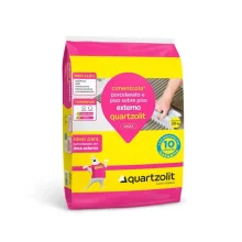 ARGAMASSA PORC PISO/PISO EXT CINZA 20KG - QUARTZOLIT