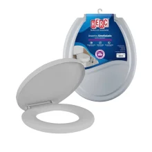 Assento Sanitário Almofadado Prime Cinza Escuro 2387 Herc Assento Sanitário Almofadado Prime Cinza Escuro 2387 Herc