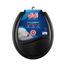 Assento Sanitário Envolvente 430 Preto Herc