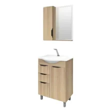 Balcão Crystal 60cm Carvalho Com Pé Fabribam