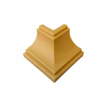 Canto Externo para Forro Pvc Meia Cana Cerejeira