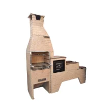 CHURRASQUEIRA LISA KIT65 3X1 FORNO/FOGAO INOX -COSTA