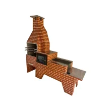 CHURRASQUEIRA TIJOLINHO KIT75 COR CERAMICA FORNO/FOGAO INOX-COSTA