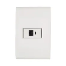 Conjunto 4x2 1 Tomada Telefone RJ11 Branco Tramontina
