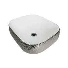 Cuba de Cerâmica Veneza Prata Quadrada Eval