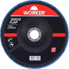 Disco Flap Inox 4.1/2 Grão 40 Reto 27 Worker