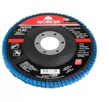 Disco Flap Inox Reto Grão 120 114,3X23mm Worker