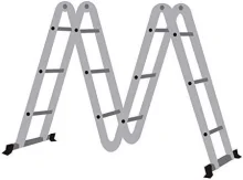 Escada Articulada Multifuncional 12 Degraus 13 Posições Alumínio