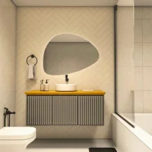 Espelho LED Para Banheiro Zurich 70x90cm 3 em 1 Pettra