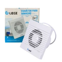 Exaustor de Banheiro Quadrado 100Mm 127V Branco Liege