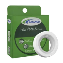 Fita Veda Rosca em PVC Rígido 18mm 10m Amanco