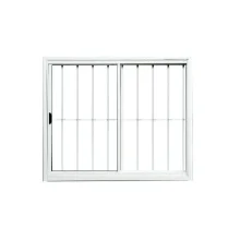 Janela Alumínio Branco Com Grade 2 Folhas 1.00x1.20 Reli