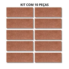 Kit 10 Peças Revestimento Element Terracota 7,5X25Cm Ceral