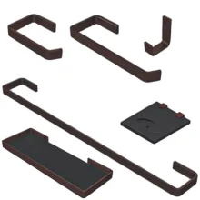 Kit Banheiro Quadrado Luxo Corten Delta Real