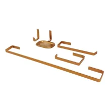 Kit Banheiro Standard Quadrado Rose Real