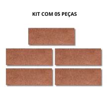 Kit 05 Peças Revestimento Element Terracota 7,5X25Cm Ceral
