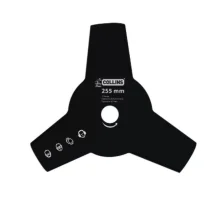 Lâmina Para Roçadeira Collins Aço 3 Pontas Furo 20mm