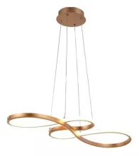 Luminária Led Curvas Modernas Dourada Lp016A 3 em 1 Nitrolux