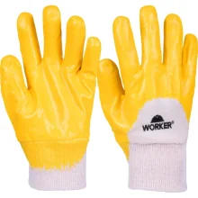 Luva Banhada Borracha Nitrílica Tamanho 9 G Amarelo Worker