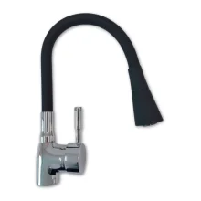 Misturador Flexível Bancada Duo Black 2080 Monocomando Real