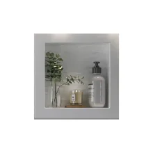 Nicho Sintético 40X40 Branco com Textura Fabribam