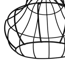 Pendente Aramado Taça Preto Opl